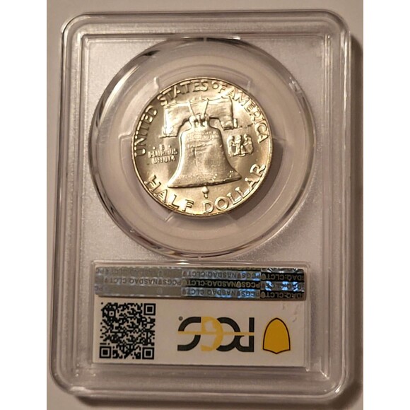 1963 Franklin Half Dollar MS65 PCGS - Picture 2 of 4